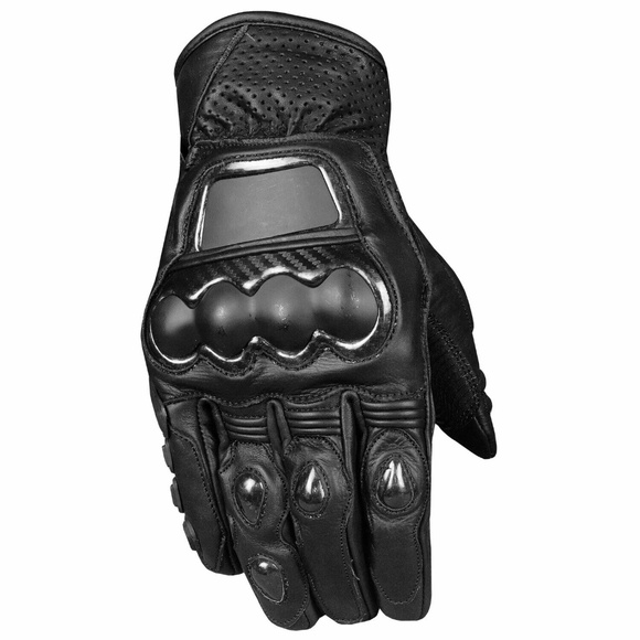 Leather Biker Gloves